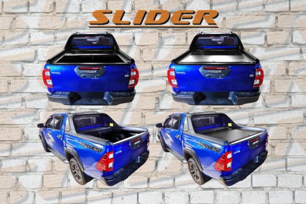 Slider retractable pickup truck cover
